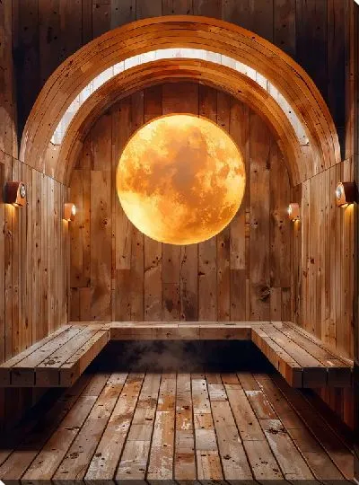 Картина маслом Баня №19