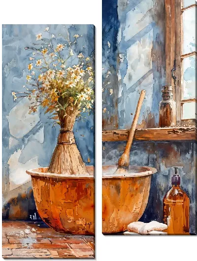 Модульная картина Баня №23