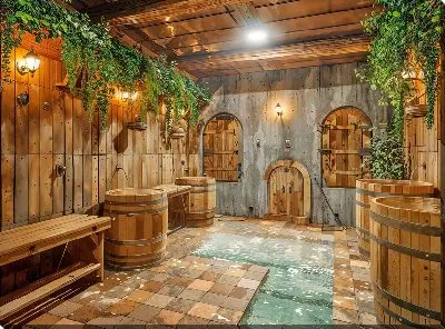 Картина маслом Баня №30