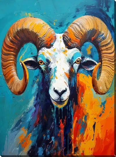 Картина маслом Баран №50