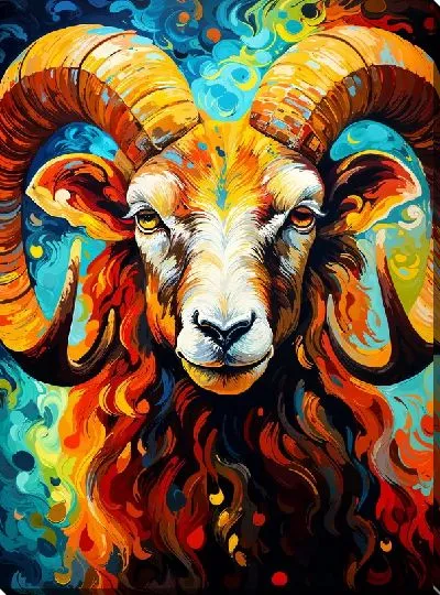 Картина маслом Баран №53