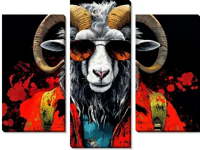 Модульная картина Баран №55