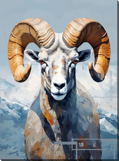 Картина маслом Баран №56