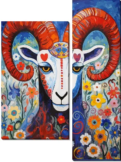 Модульная картина Баран №58