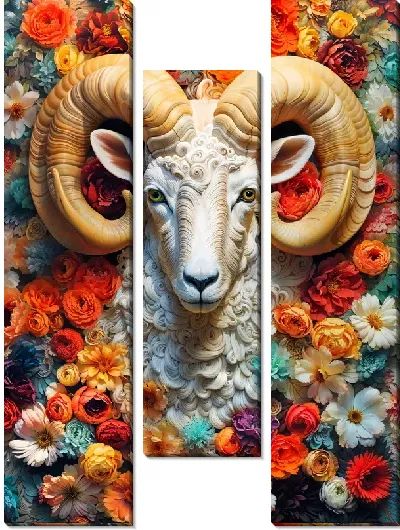 Модульная картина Баран №59