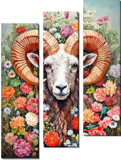 Модульная картина Баран №60