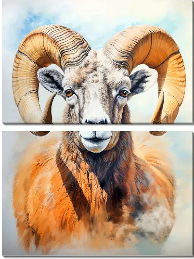 Модульная картина Баран №63