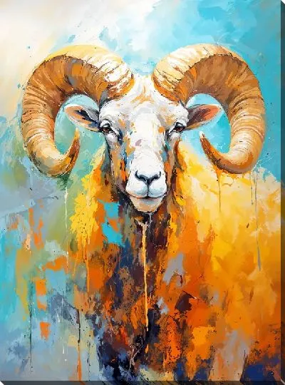 Картина маслом Баран №68