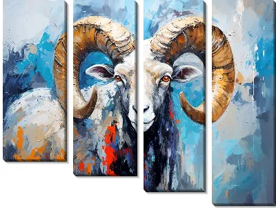 Модульная картина Баран №69