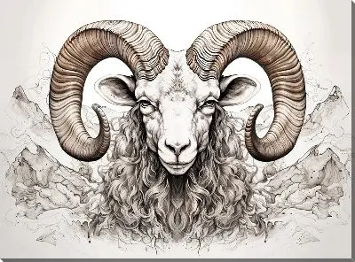 Картина маслом Баран №70