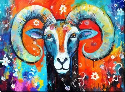 Картина маслом Баран №72