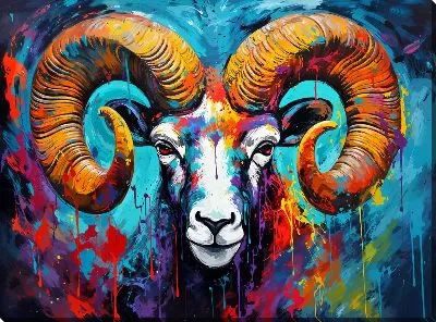 Картина маслом Баран №73