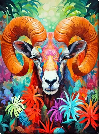 Картина маслом Баран №74
