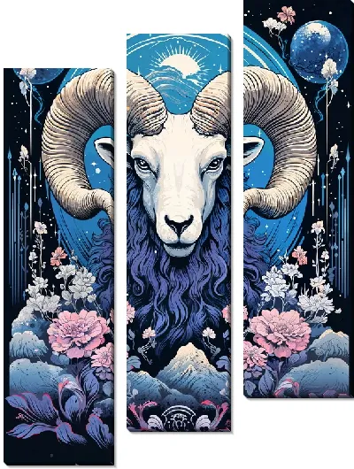 Модульная картина Баран №79