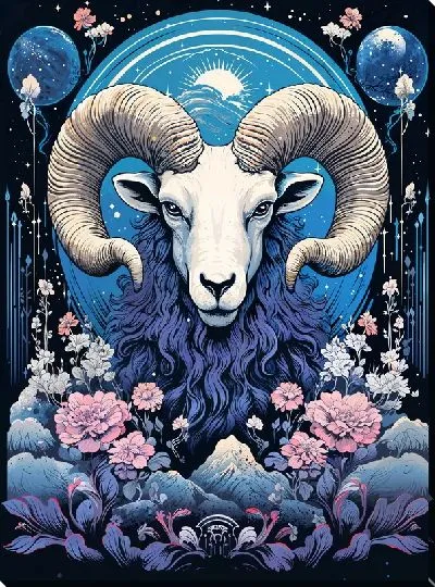 Картина маслом Баран №79