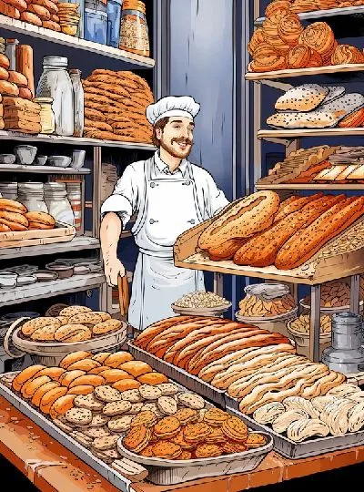 Плакат Выпечка и хлеб №2