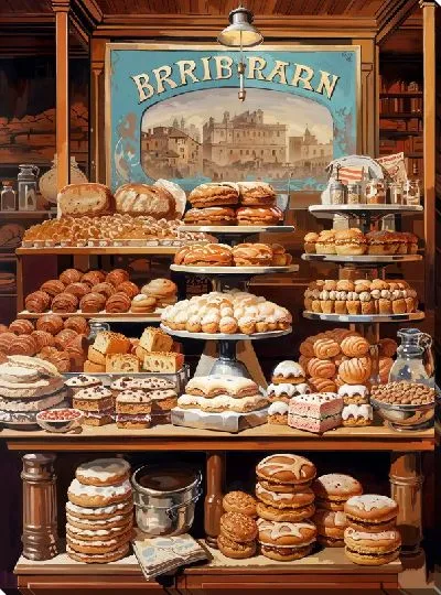 Картина маслом Выпечка №31