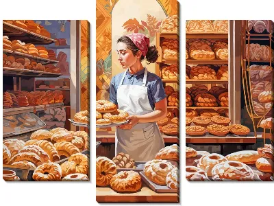 Модульная картина Выпечка №10
