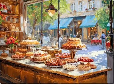 Картина маслом Выпечка №11