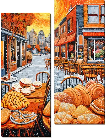 Модульная картина Выпечка №15