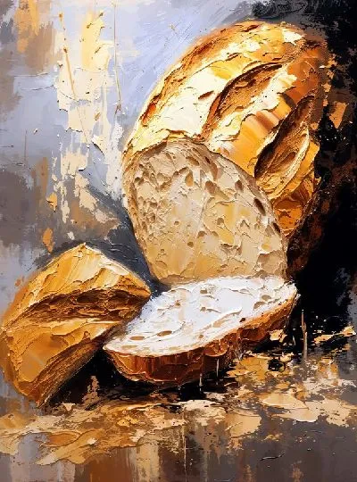 Плакат Хлеб в стиле арт