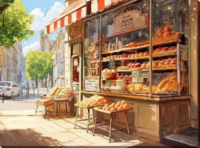 Картина маслом Выпечка №17