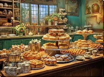 Картина маслом Выпечка №18