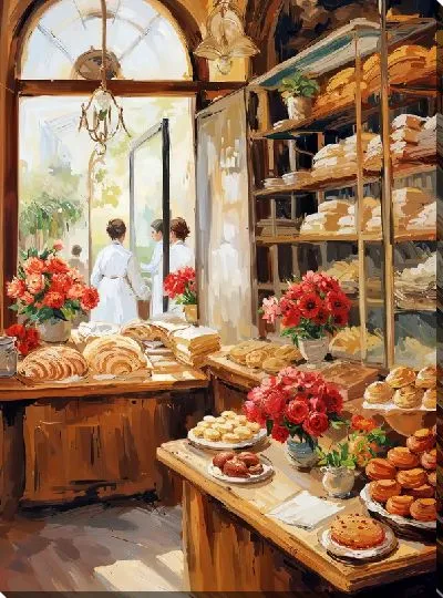 Картина маслом Выпечка №22