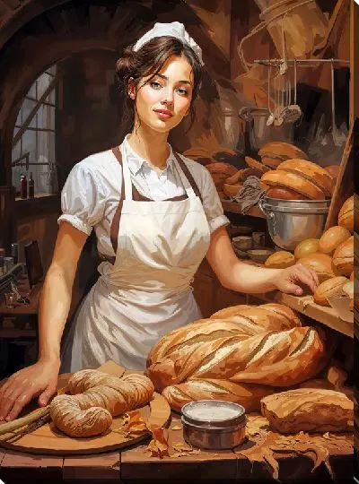 Картина маслом Выпечка №27