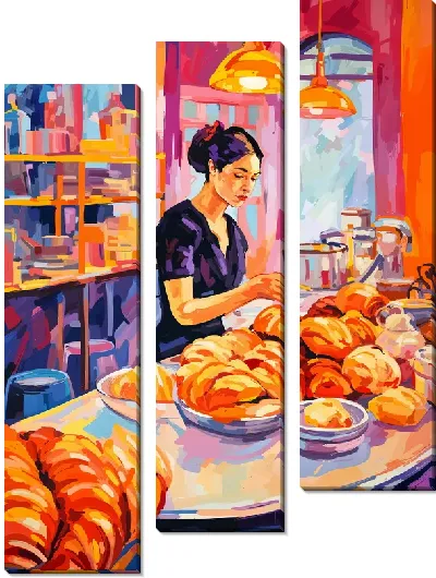 Модульная картина Выпечка №28