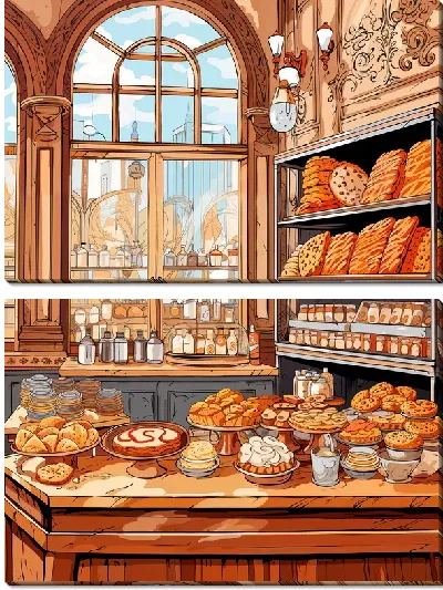 Модульная картина Выпечка №29