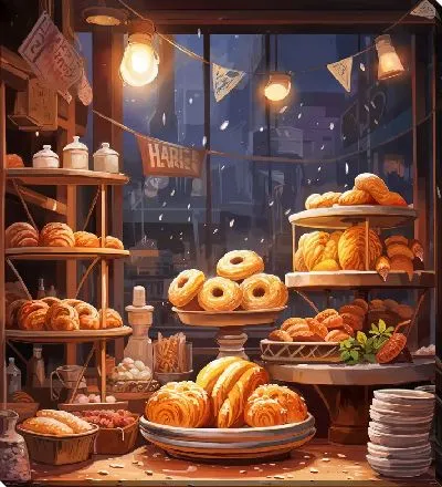 Картина маслом Выпечка №30