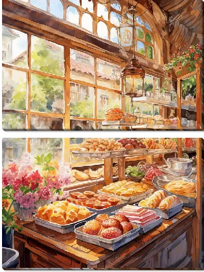 Модульная картина Выпечка №311