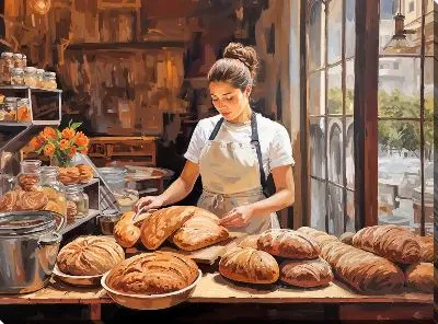 Картина маслом Выпечка №33