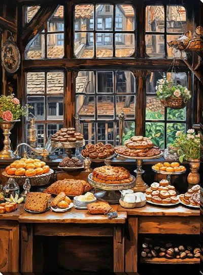 Картина маслом Выпечка №35