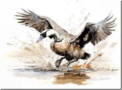 Картина маслом Гусь №3