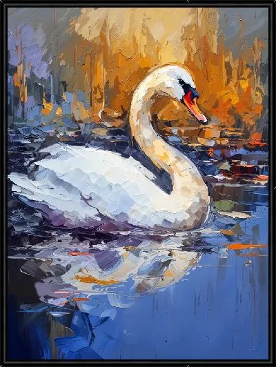Картина Лебедь №4