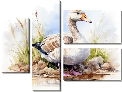 Модульная картина Утка №7