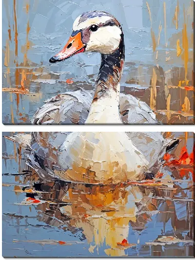 Модульная картина Утка №8
