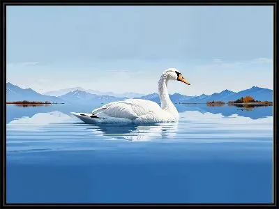 Картина Лебедь №9