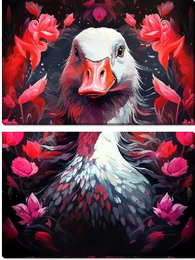 Модульная картина Гусь №10