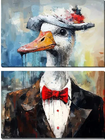 Модульная картина Гусь №15