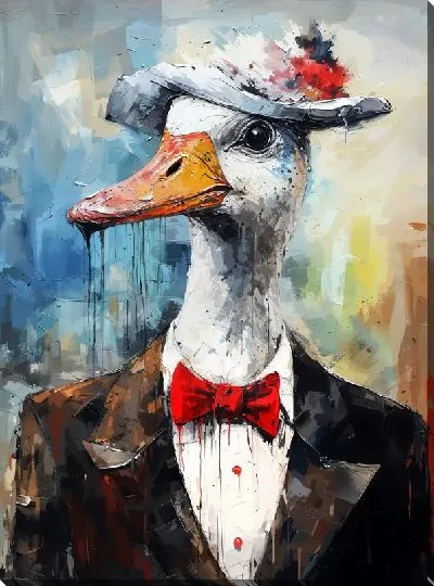 Картина маслом Гусь №15