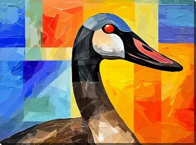 Картина маслом Гусь №18