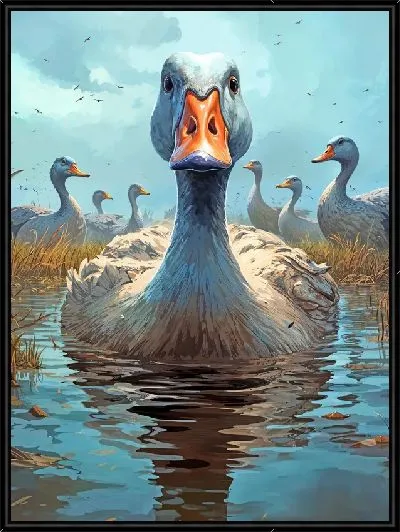 Картина Гуси №27