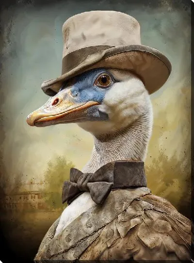 Картина маслом Гусь №28