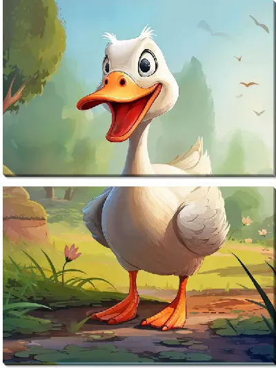 Модульная картина Гусь №36