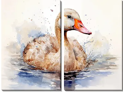 Модульная картина Утка №40