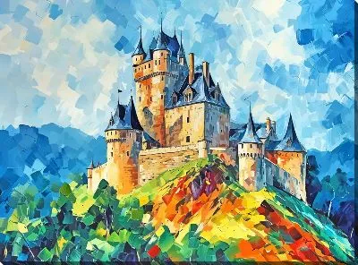 Картина маслом Замок №1
