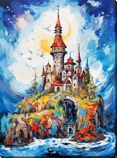 Картина маслом Замок №9